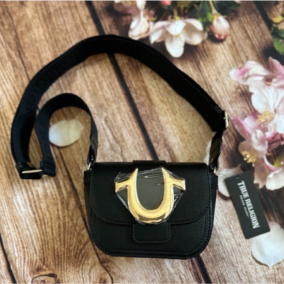 NWT True Religion Mini Horseshoe Bag in Black - Picture 10 of 10